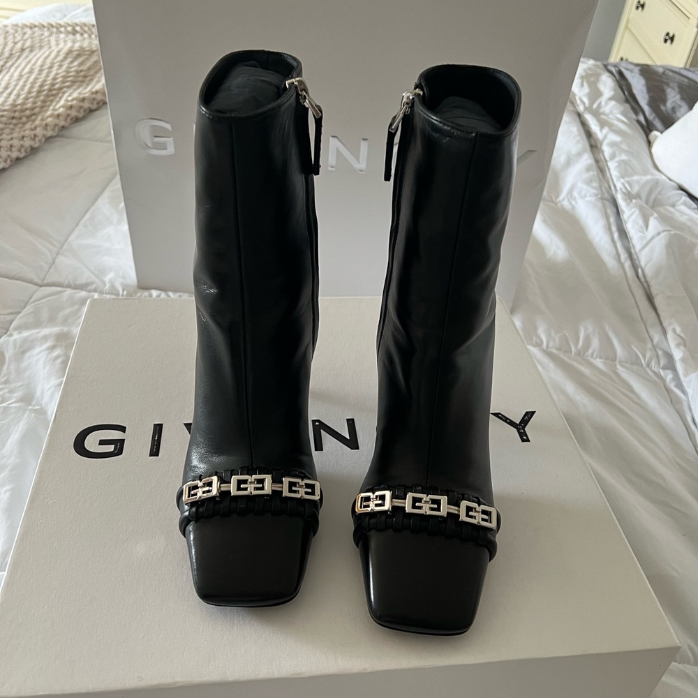 Givenchy G Woven Ankle Boots